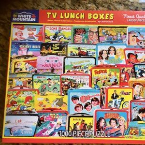 White Mountain Puzzle 1000 TV Lunch Boxes